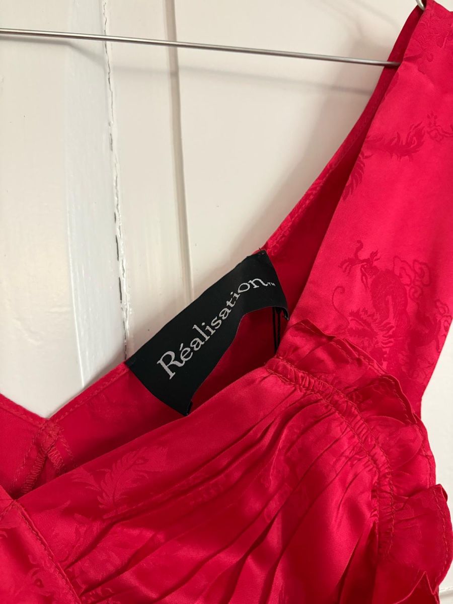Vestiti: Neu Seidenkleid Réalisation Par Roxy Gr. M Red Dragon – Nuovo e nell'imballaggio originale da Solothurn venduto da Delia009 1