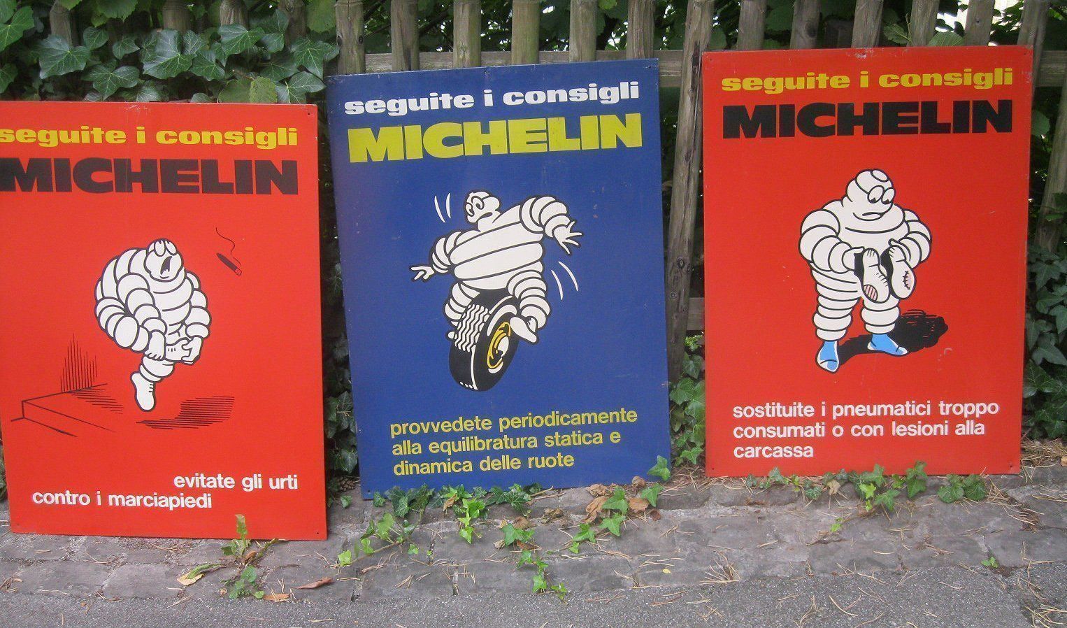 Michelin Schilder: 3 Schilder Michelin Bibendum Reklame – Gebraucht aus Zürich von RudiRock 9