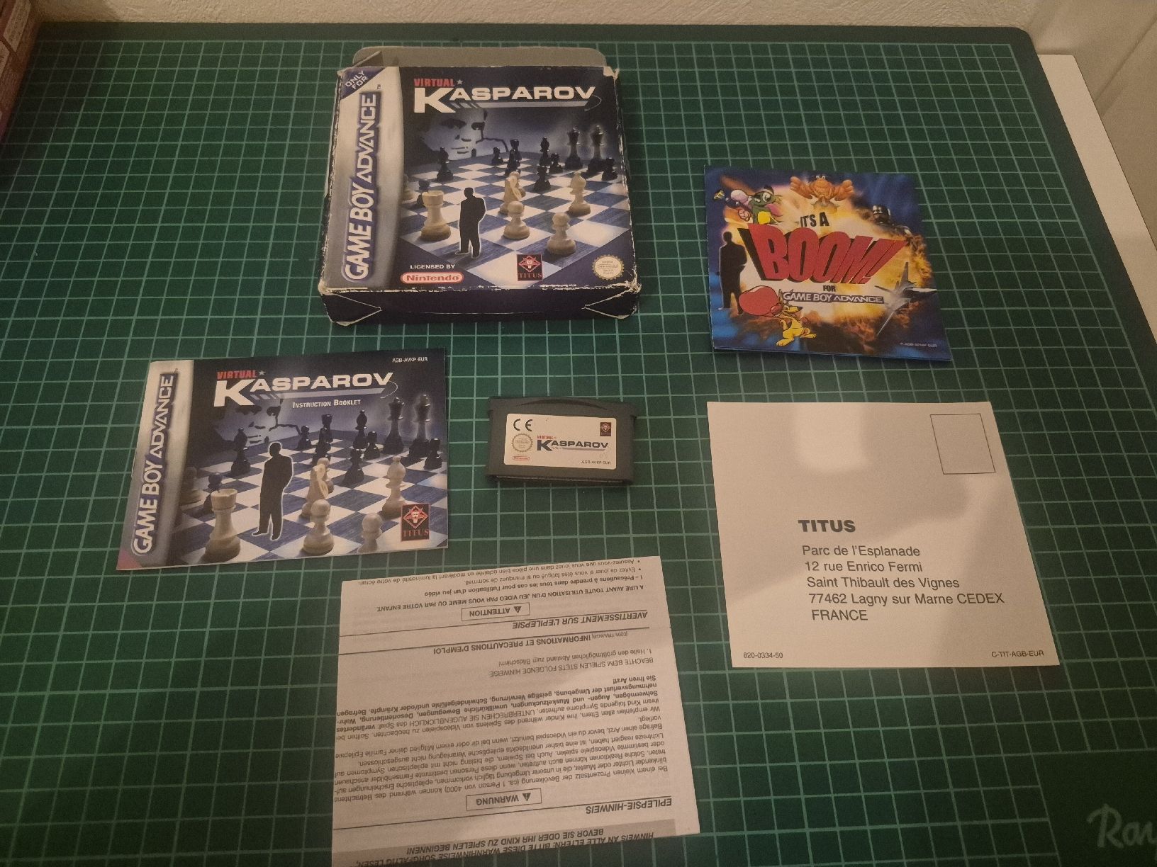 Nintendo Spiele: Virtual Kasparov Game Boy Advance - Boxed, with Manuals! – Gebraucht aus Meyrin von Retro-GZ