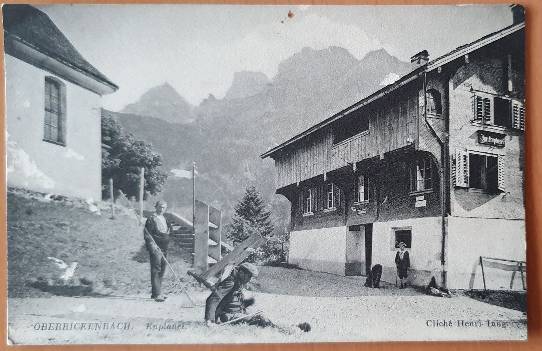 Cartoline postali: Oberrickenbach  - Kaplanei 1915 – Usato da Kreuzlingen venduto da Rschweiz1