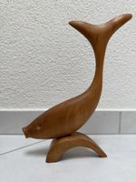 Fischskulptur aus Holz, Vintage.