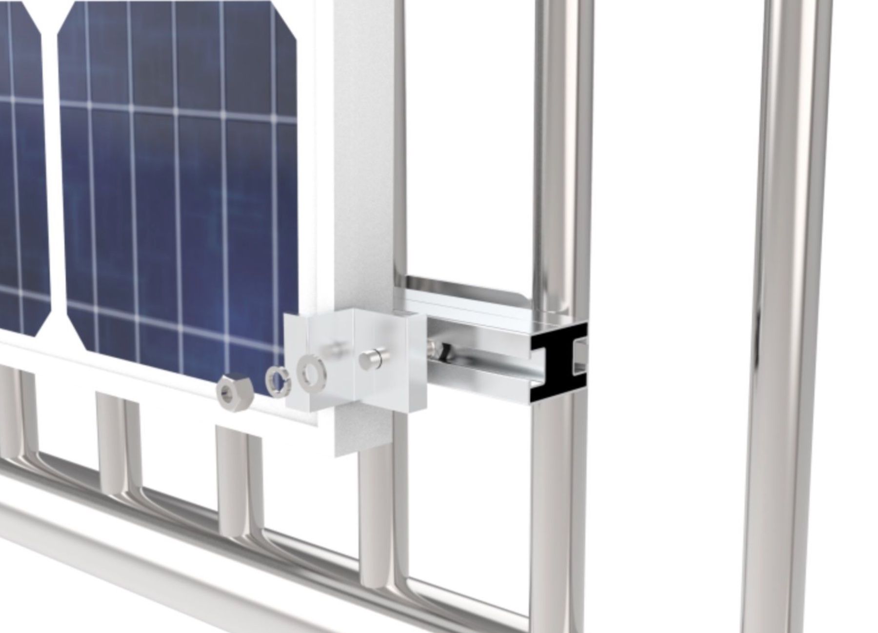 Dispositivi a energia solare: Solarhalterung Balkonkraftwerk V2.0 schwarzmatt oder silber – Nuovo e nell'imballaggio originale da Kirchberg BE venduto da thomiko 7