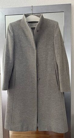 Cinzia Rocca grauer Wollmantel in 34/36