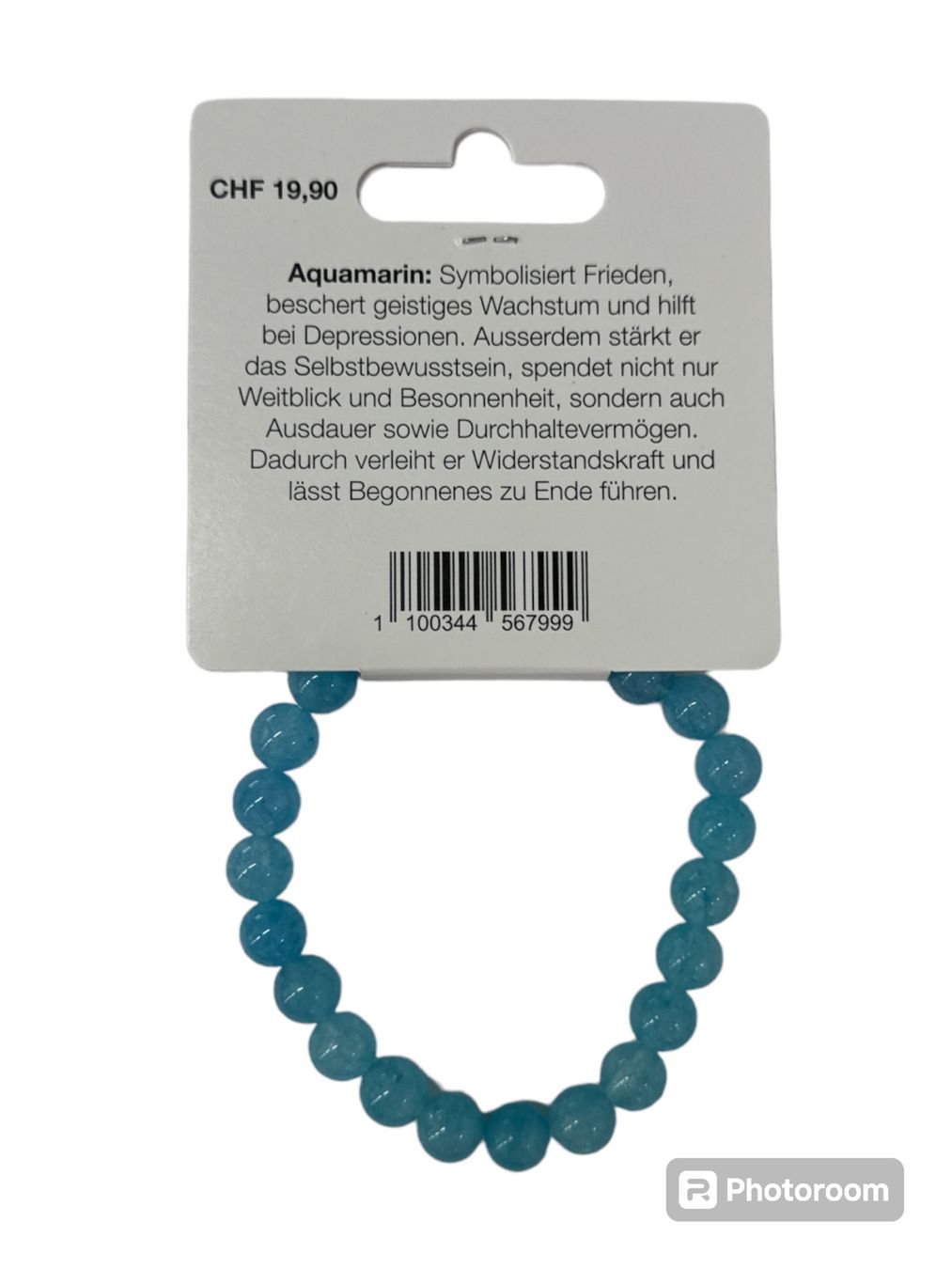 Bracciali & Braccialetti: Echtstein Chakra Armband 8mm / Aquamarin – Nuovo e nell'imballaggio originale da Oensingen venduto da Liquidations-Shop 1