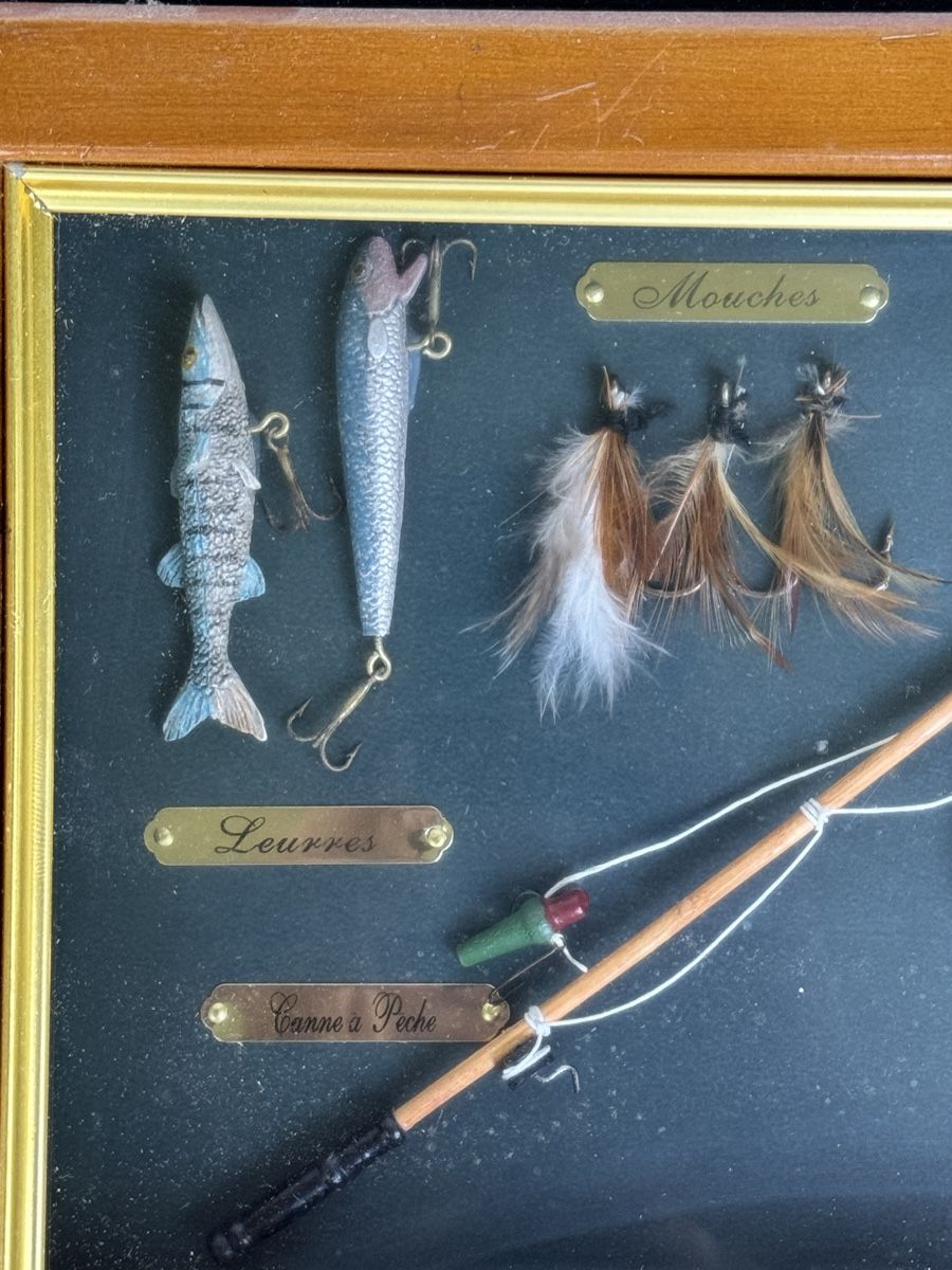 Tutte le decorazioni: Fishing Shadow Box Lid Box – Usato da Lausanne venduto da artnouveau04 1