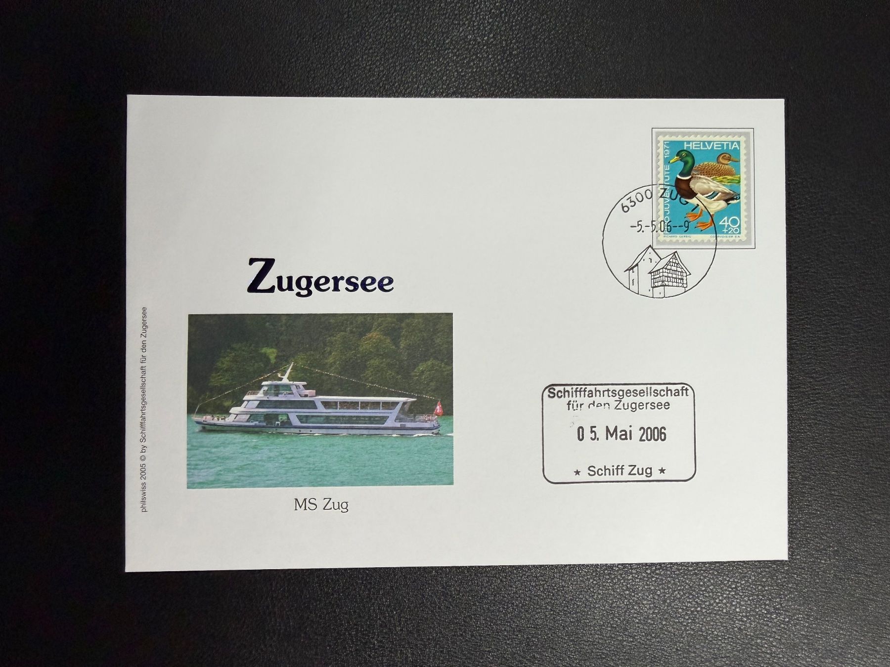 Tutti i francobolli: Schweizer Schiffspost Zugersee MS Zug 2006 – Usato da oberrüti venduto da jeanmei