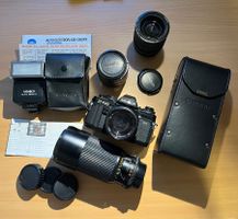 Minolta X700 Set - Film getestet - 28/28-85/70-210mm- Blitz