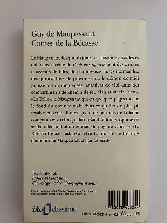 Libri: Maupassant contes de la Bécasse – Usato da Bern venduto da Nia_S 1