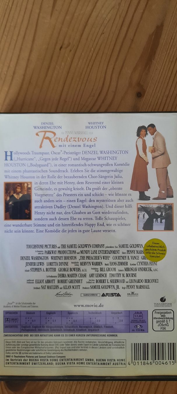 Alle DVDs: DVD Rendezvous mit einem Engel Denzel Washington Whitney Hou – Gebraucht aus Konolfingen von the_5fqm 1