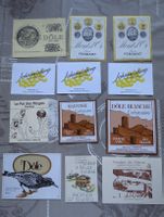 Schnaps- und Weinetiketten aus dem Wallis, 1985 und 90er