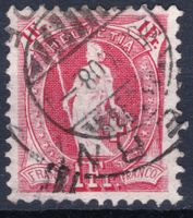 Stehende Helvetia 99A 1908 fehlender Druck rechter Rand III?