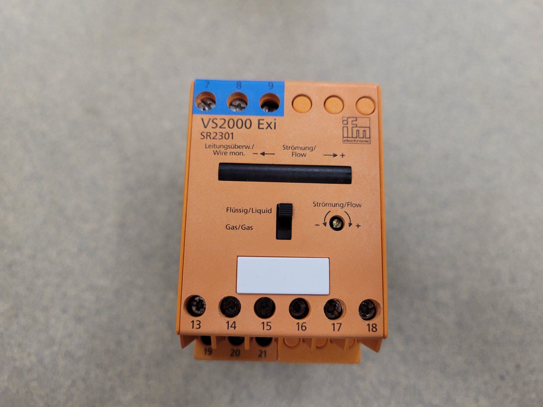 Componenti elettronici: IFM Electronic VS2000 Exi SR2301 Strömungswächter Gerät – Usato da Vitznau venduto da Vitznau84 6