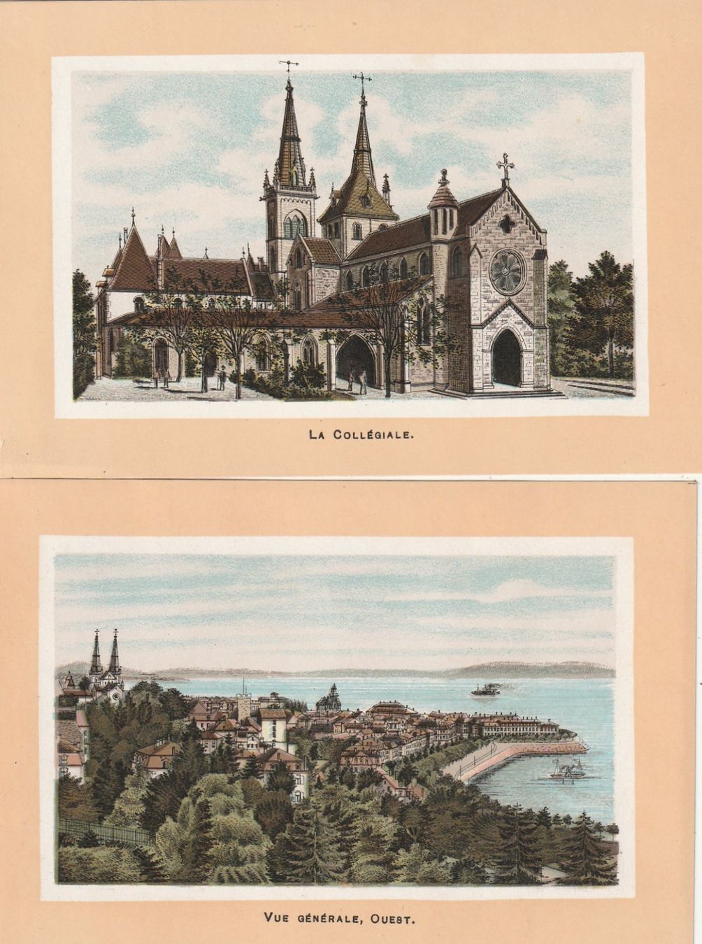 Cartoline postali: 16 kleine Chromo-Litho Neuchatel – Usato da Rorschacherberg venduto da fratovi2