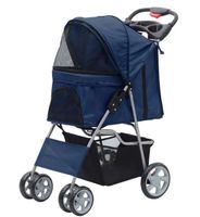 Pawise Hundewagen / Haustierbuggy, blau