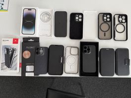 iPhone 14 Pro 256GB, 86% Akku und sehr viel Zubehör, Cases