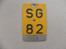Mofa Töffli für Puch Nummer Nr. Mofanummer Töff 1982 SG 82