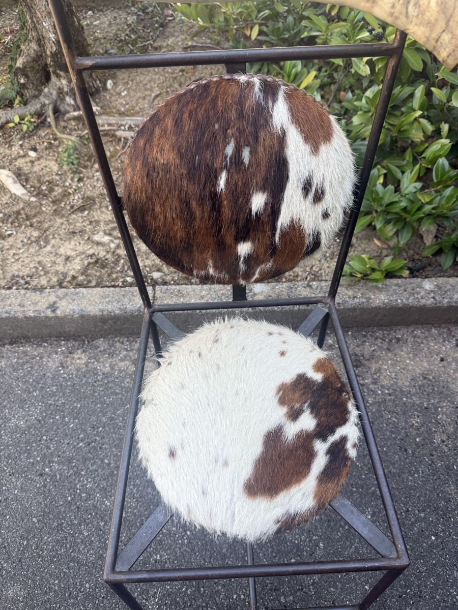 Stühle: Metallstuhl mit Fell – Gebraucht aus Bolligen von lee_orange 1
