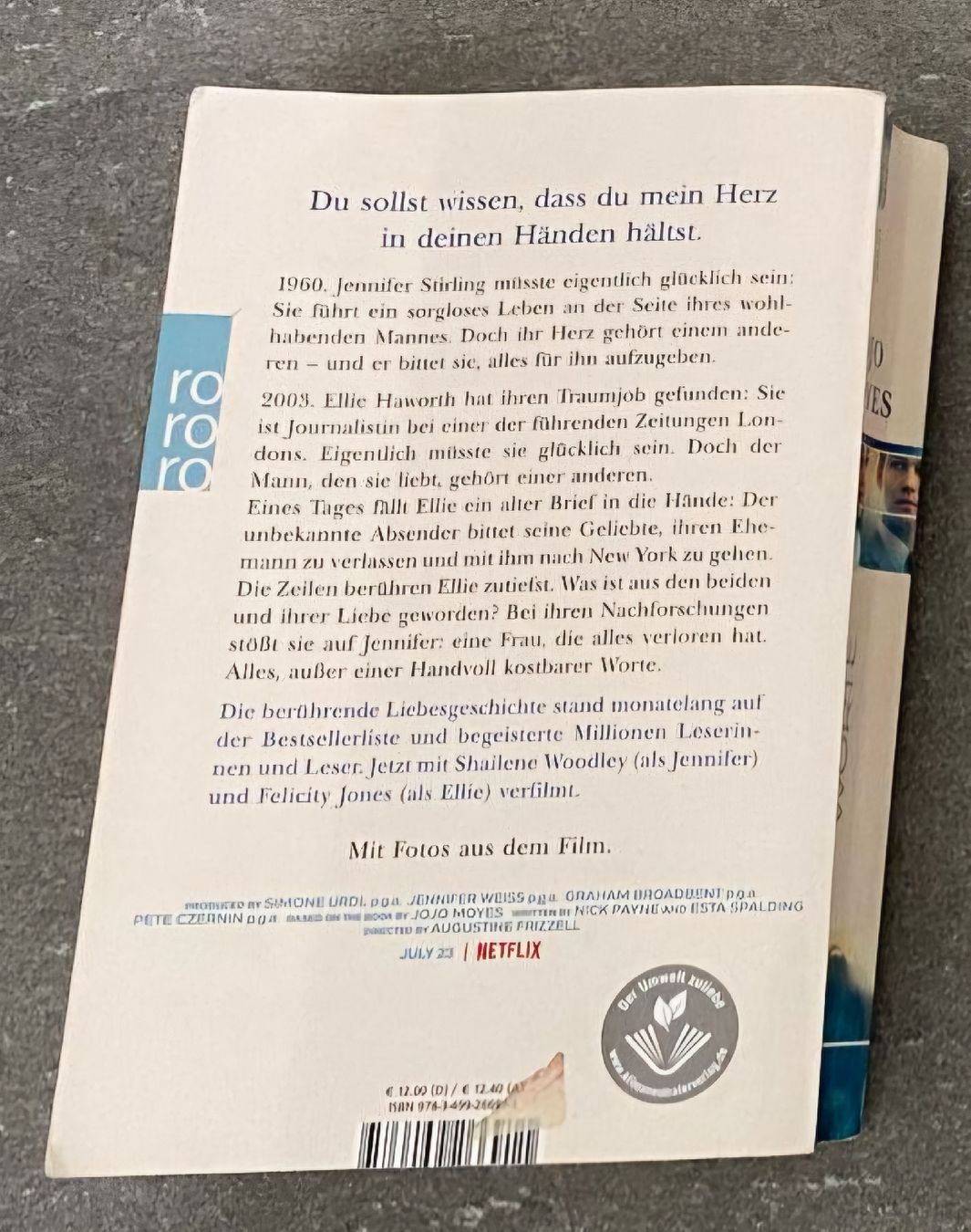 Bücher: Roman: Eine Handvoll Worte von Jojo Moyes – Gebraucht aus Winterthur von balado 1