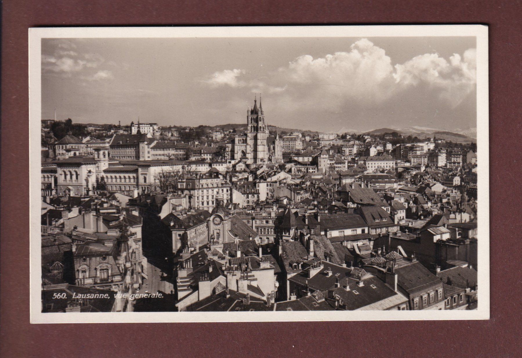 Ansichtskarten: LAUSANNE - Vue partielle – Gebraucht aus Pully von nicecards