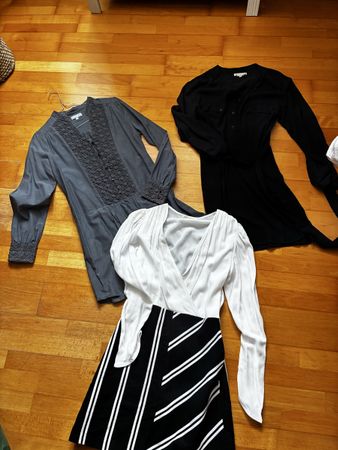 5 Kleide (Maje, Bompoint, Beija, Ilva,...) XS / 36 EUR