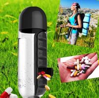 2 in 1 TRINKFLASCHE 6 dl Inhalt + PILLENBOX