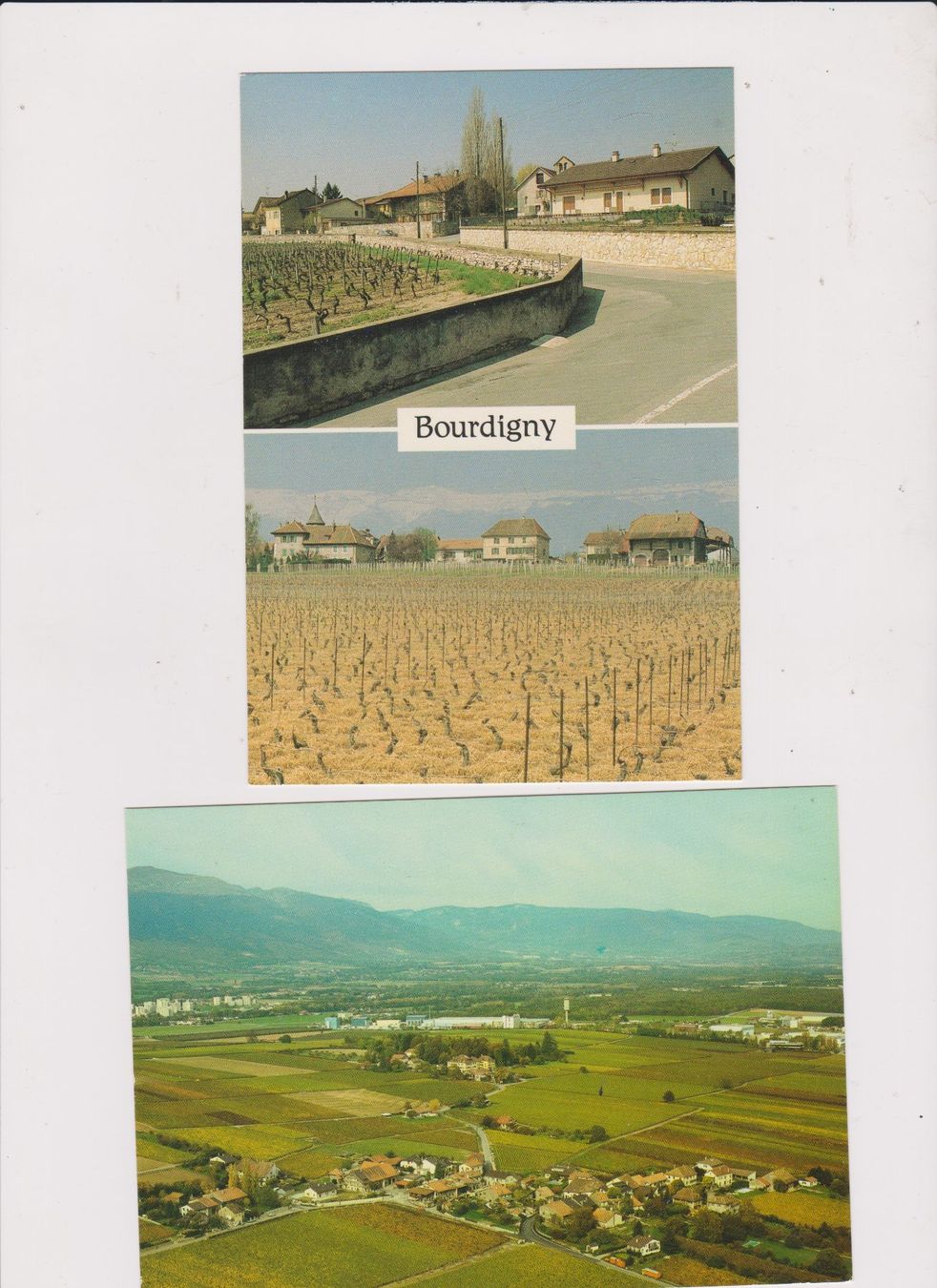 Cartoline postali: 2 cartes postales Bourdigny Genève – Usato da Bex venduto da Canouille