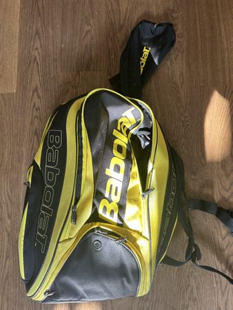 Babolat tennis backpack black yellow used