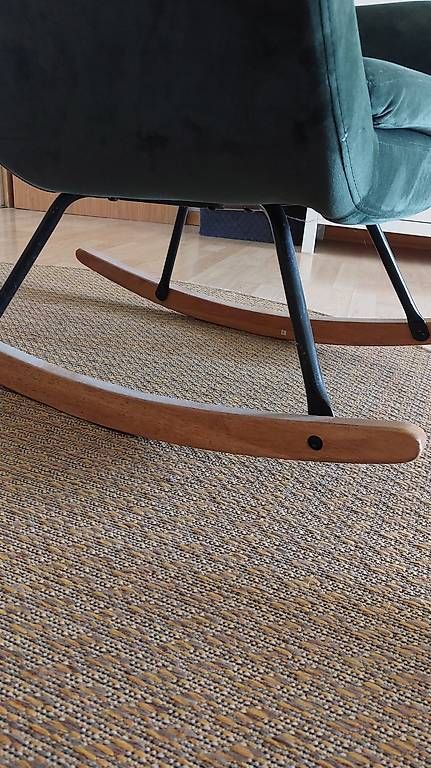 Fauteuils: Schaukelstuhl/-Sessel, Samtbezug – D'occasion à Koblenz par holz1971 2