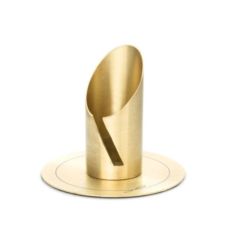 Portacandele: Kerzenleuchter goldfarben 30mm-Kerzen – Nuovo e nell'imballaggio originale da Gundelfingen venduto da printparcel