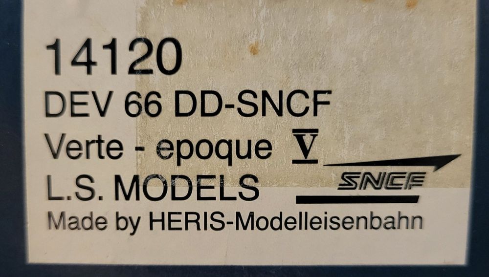 HERIS LS MODELS 14114 Ho Wagon Porte Autos Dev66 Dd Sncf EUR