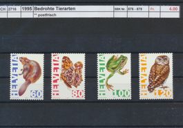 1995 "Bedrohte Tierarten", ** postfrisch