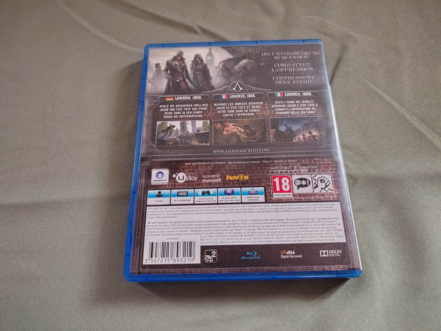 Sony Giochi: Jeu PS4 Assassin's Creed Syndicate – Usato da Saxon venduto da dan_drn5 3