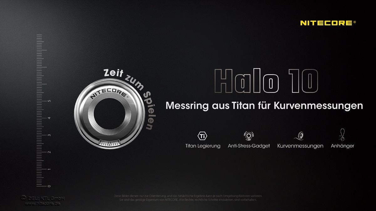 Tutti gli attrezzi: Nitecore Halo 10 - Multifunktionstool -Titan- Kurvenmessring – Nuovo e nell'imballaggio originale da Grüningen venduto da Prolumin 1