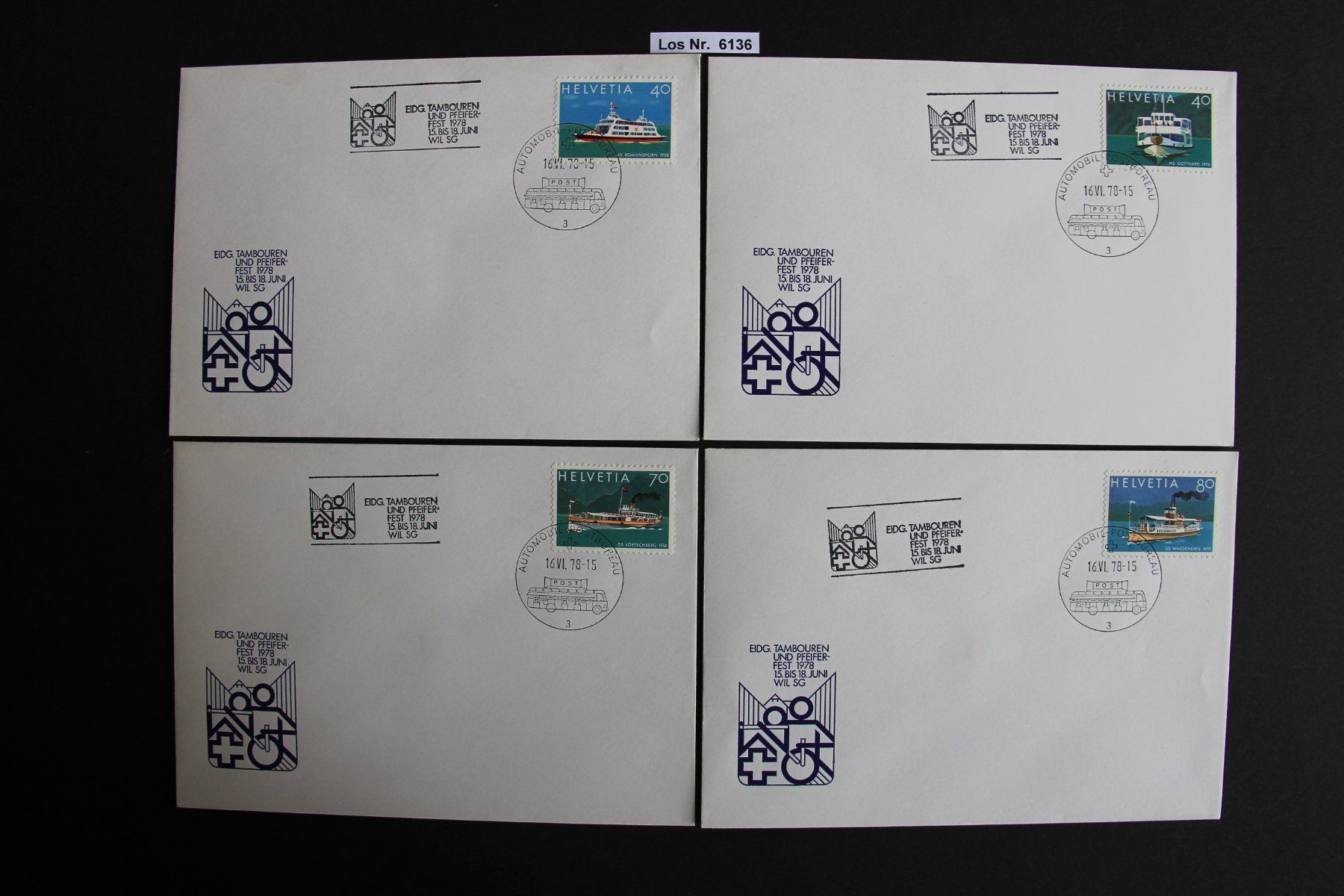 Tous les timbres: CH Briefe Einzelwerte Lemanex mit Sonderstempel     Los 6136 – D'occasion à Volken par jukon65 2