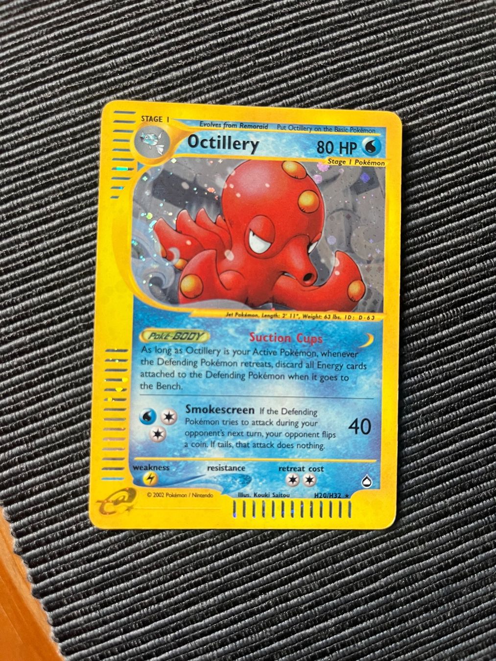 Pokémon Sammelbilder & Trading cards: Pokemon Octillery Holo H20/H32 Aquapolis englisch – Gebraucht aus Wabern von Collectfun