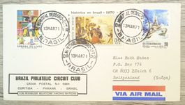 TR69 Enveloppe + Timbre Bresil 1971