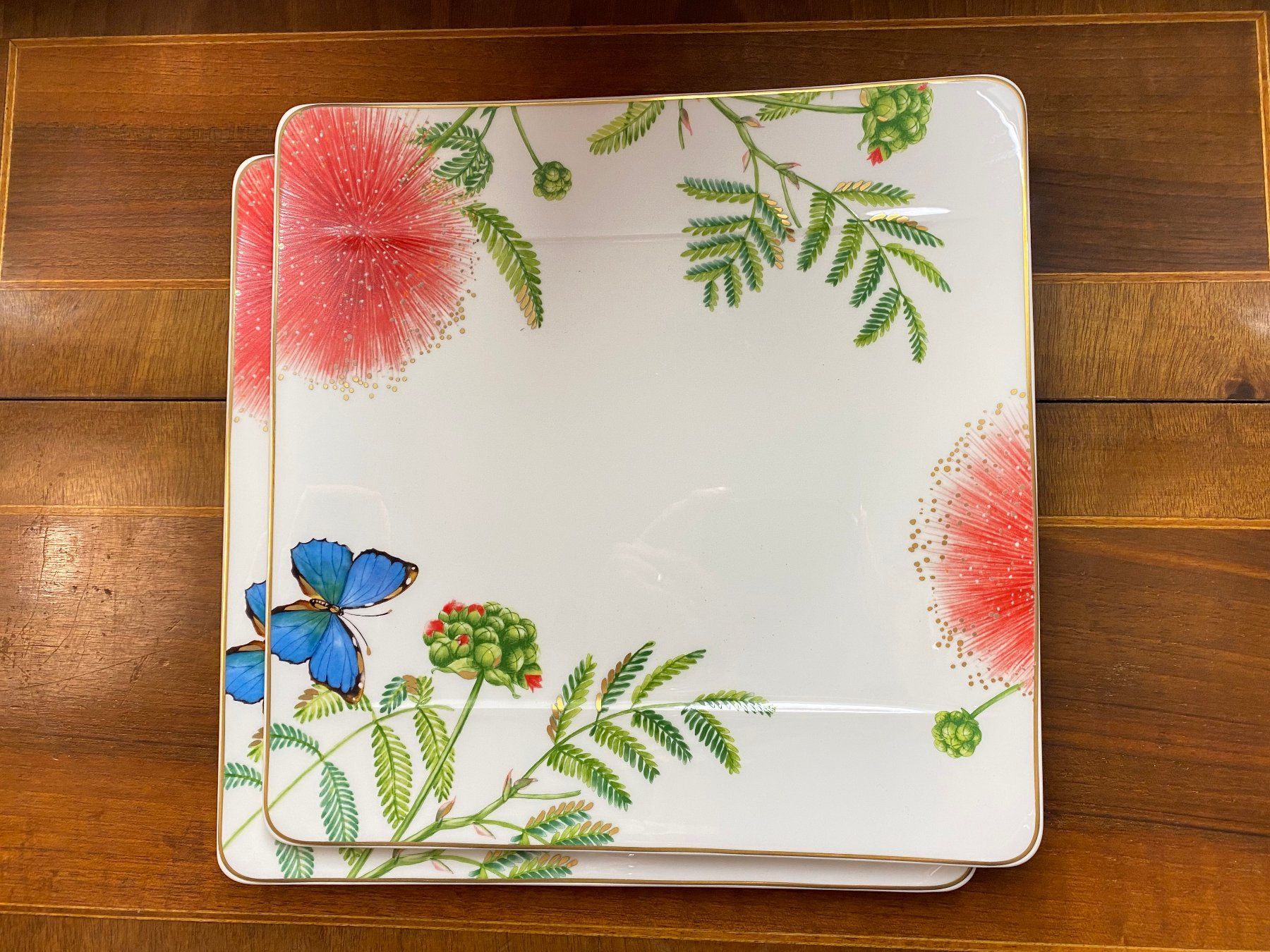 Villeroy & Boch Piatti: 2 Wunderschöne Villeroy & Boch Amazonia Teller / Plate – Usato da Schaffhausen venduto da VintageCity