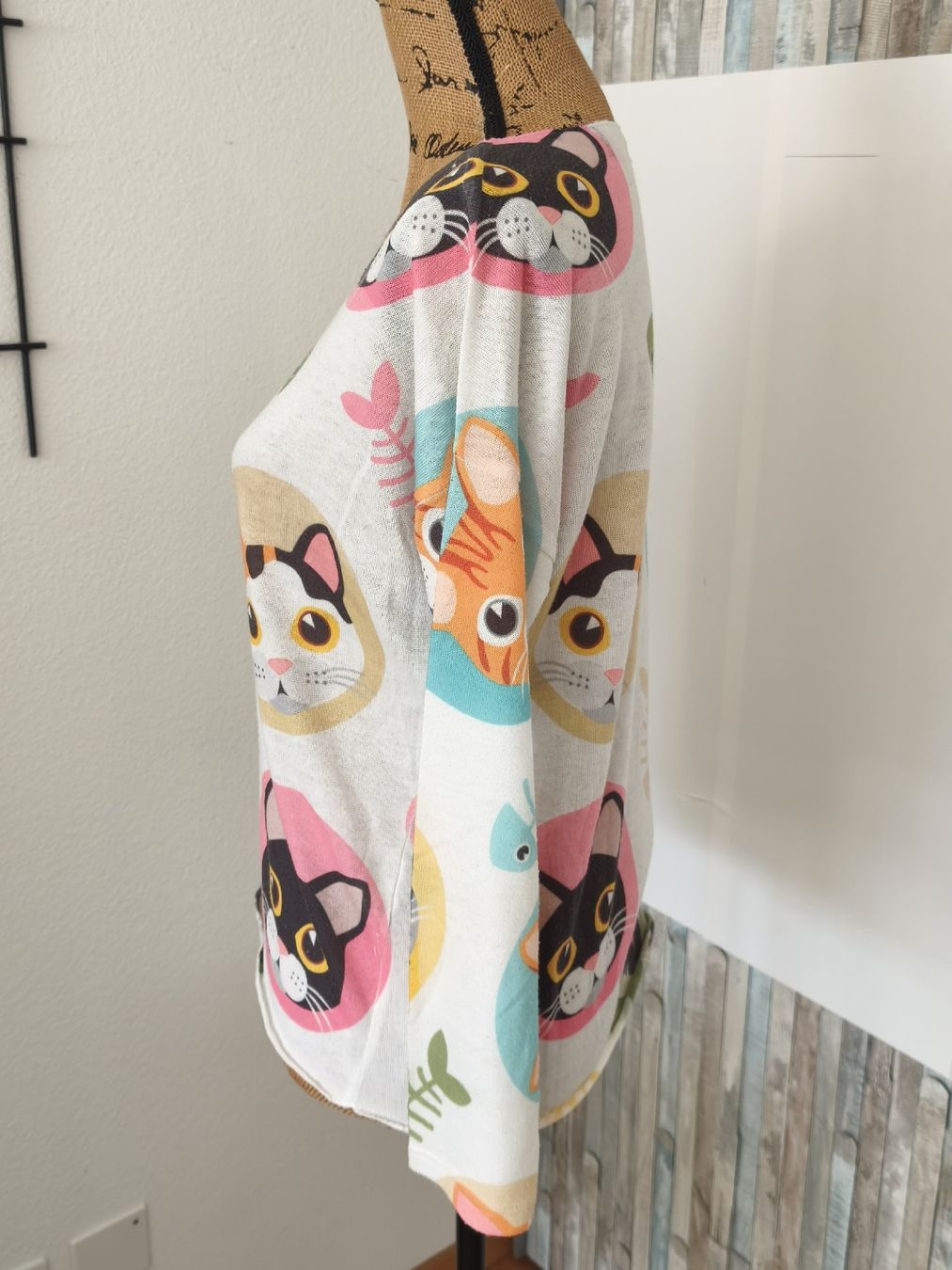 Pullover & Sweatshirts: Feinstrick-Pullover, Katzen-Muster von Sa'Sa – Neu (gemäss Beschreibung) aus KRIENS von Franzy_Blond10 1