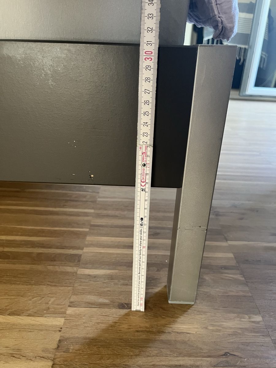 Letti: 160x200cm Bettgestell Dunkelgrau mit Lattenrost – Usato da Zürich venduto da FrankG 2