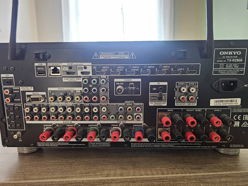 Ricevitori: ONKYO TX-RZ800 – Usato da Schaffhausen venduto da and_d6ft 1