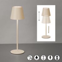 LED Aussen Tischleuchte Sand, 36 cm Höhe