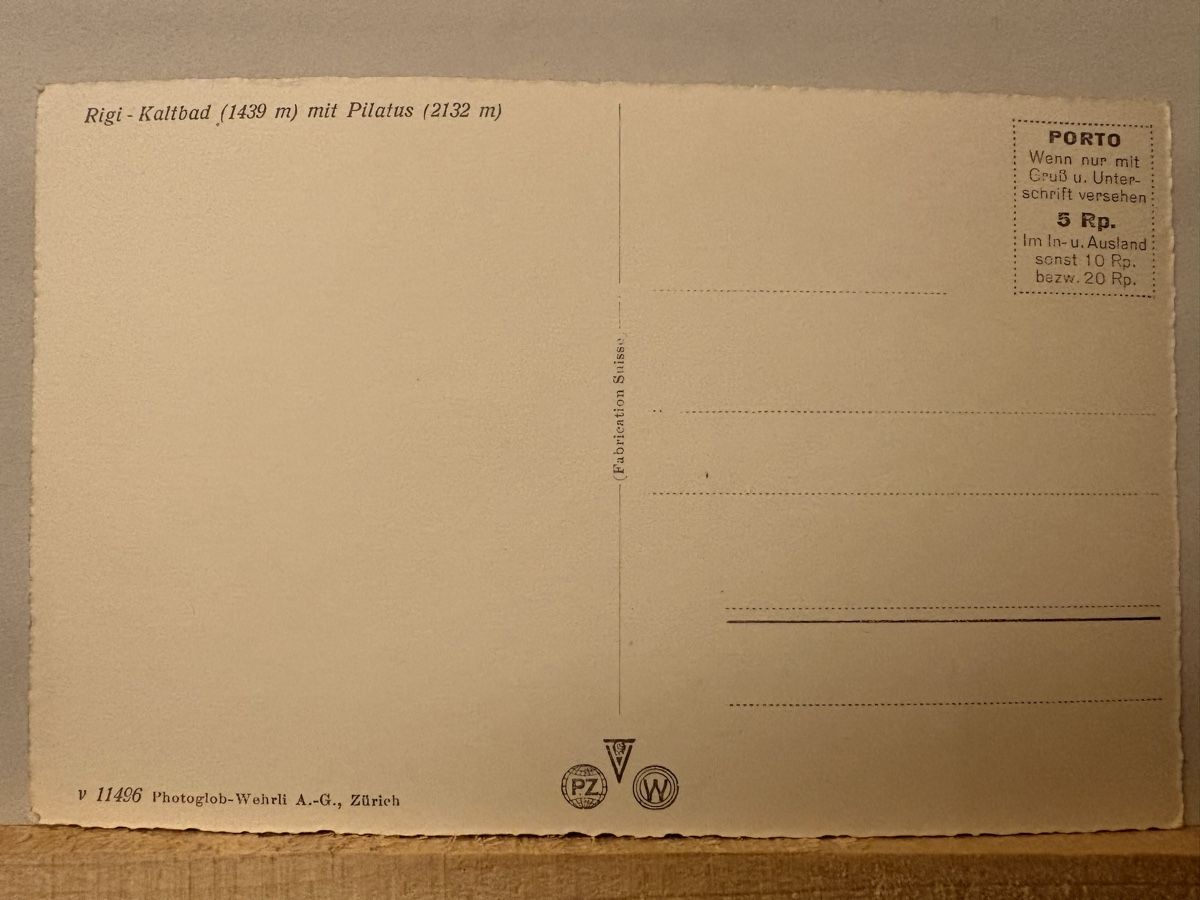 Cartes postales: AK von Rigi Kaltbach – D'occasion à Rümlang par Kartenpost1 1