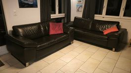 Echtledersofa Set zu verkaufen.