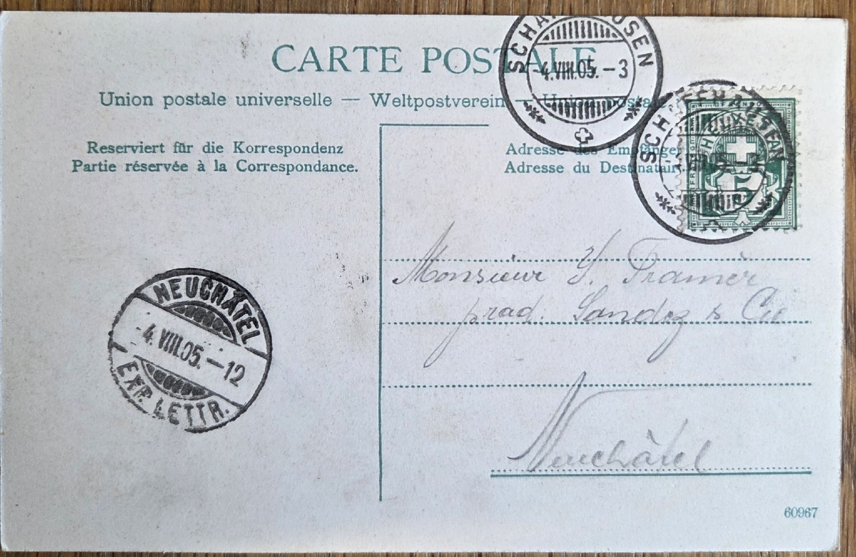 Ansichtskarten: 4x Antike Ansichtskarte ca. 1905 bis 1917.. – Gebraucht aus Stans von Ducati16 6