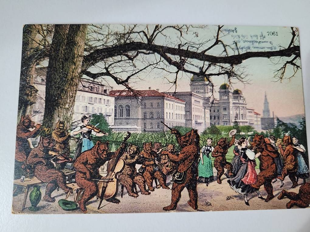 Cartoline postali: Postkarte Bern, Bären 1916 – Usato da Spreitenbach venduto da dde_5k86