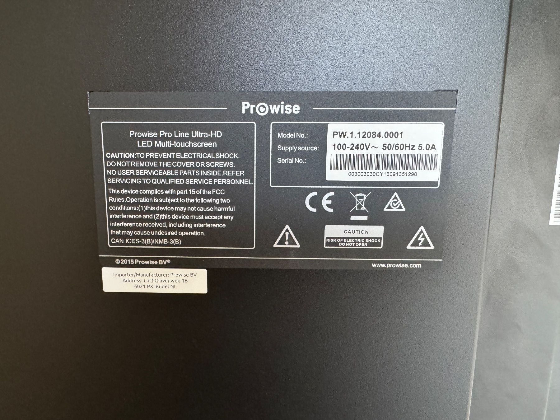 Ecrans: Prowise 85" Touchscreen mit Mobile Lift – D'occasion à Beringen par Palmberg 2