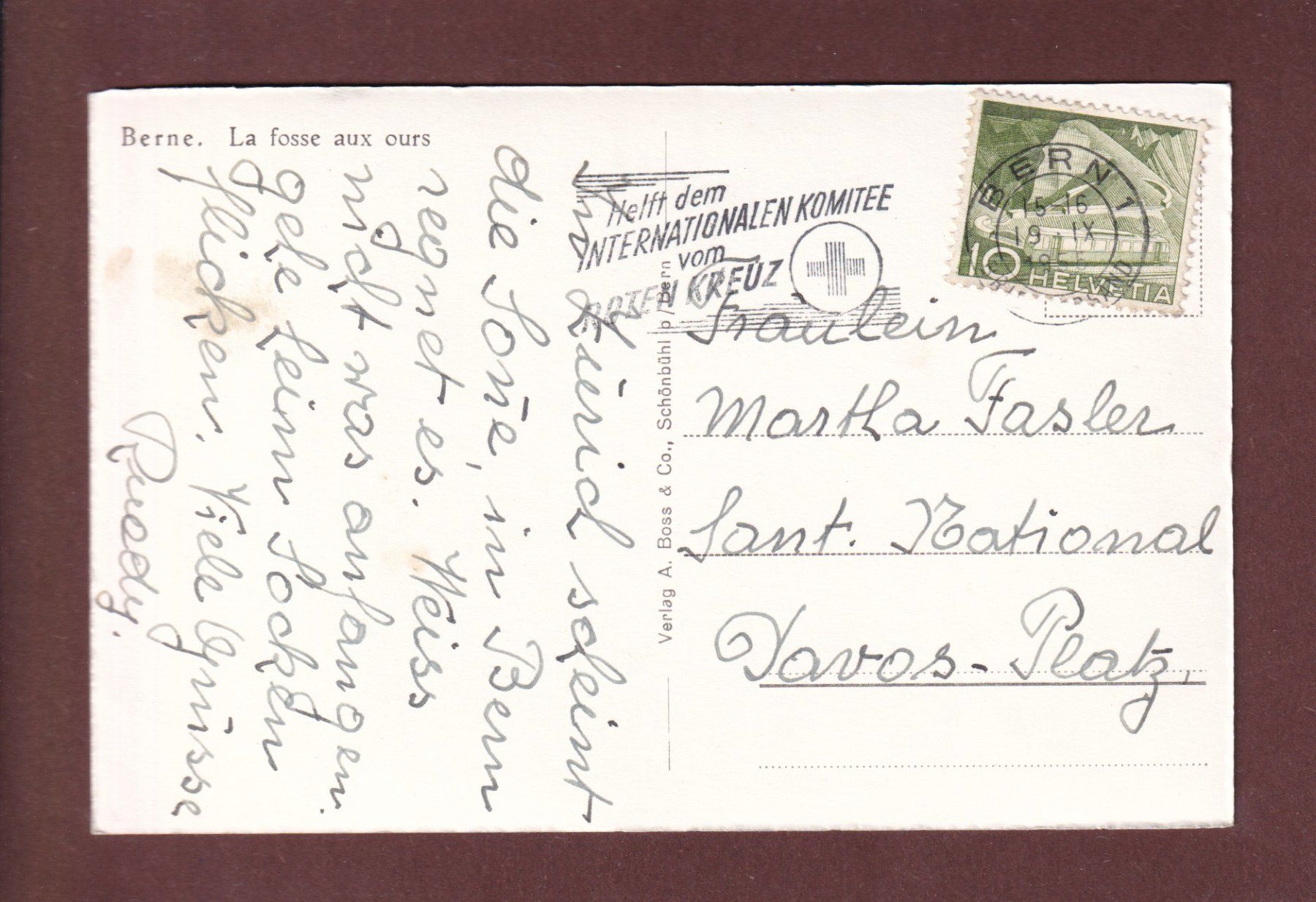 Ansichtskarten: BERN - Bärengraben - 1955 – Gebraucht aus Pully von nicecards-shop 1