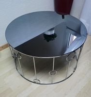 Runder Couchtisch / Salontisch Glas & Metall – Ø 80 cm