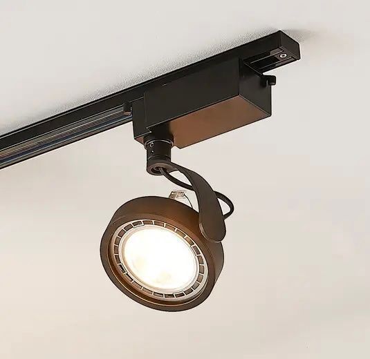 Lampade: 1-Phasen-LED-Strahler Rick in Schwarz – Nuovo e nell'imballaggio originale da Basel venduto da Seifehuesli