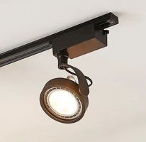 1-Phasen-LED-Strahler Rick in Schwarz